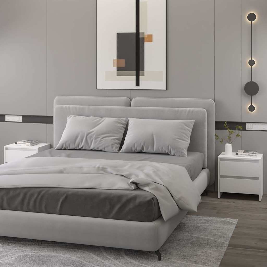 Vidaxl nachtkastjes 2 st 45x34,5x44,5 cm bewerkt hout wit