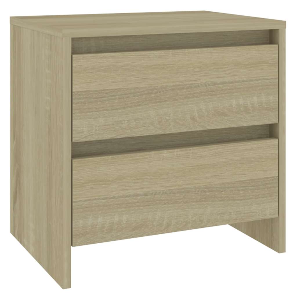 Vidaxl nachtkastje 45x34,5x44,5 cm bewerkt hout sonoma eikenkleurig