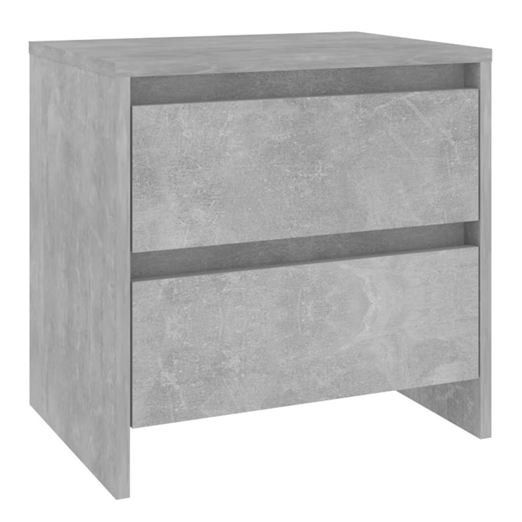 Vidaxl nachtkastje 45x34,5x44,5 cm bewerkt hout betongrijs