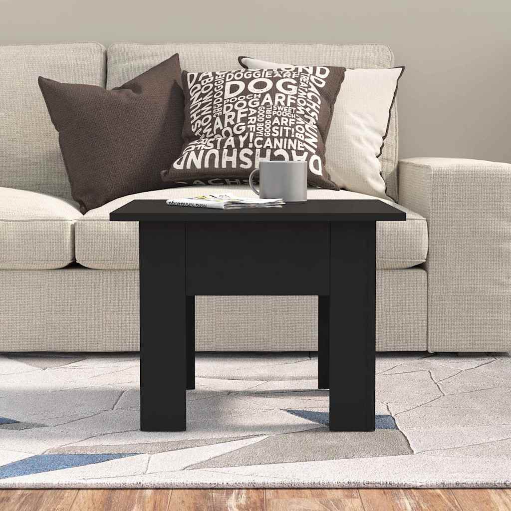Vidaxl salontafel 55x55x42 cm bewerkt hout zwart