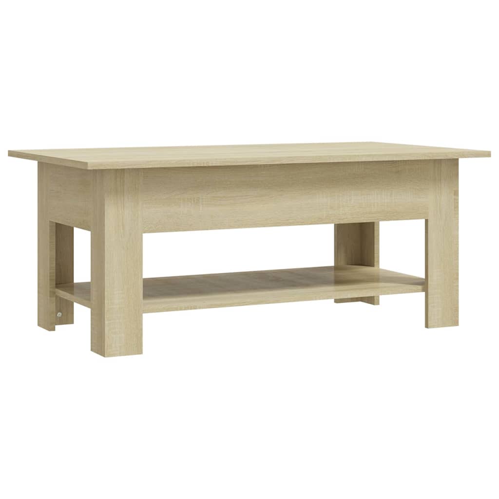 Vidaxl salontafel 102x55x42 cm bewerkt hout sonoma eikenkleurig