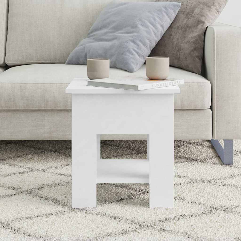 Vidaxl salontafel 40x40x42 cm bewerkt hout wit