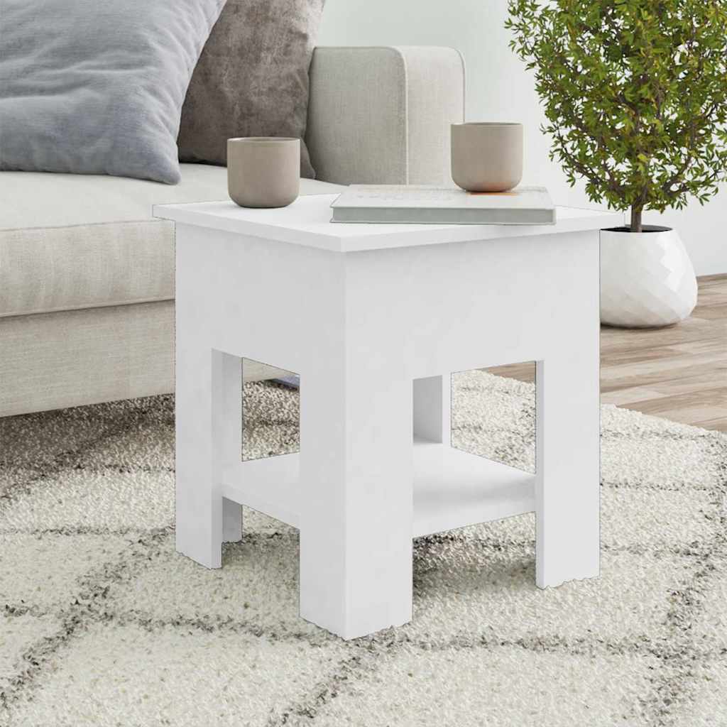 Vidaxl salontafel 40x40x42 cm bewerkt hout wit