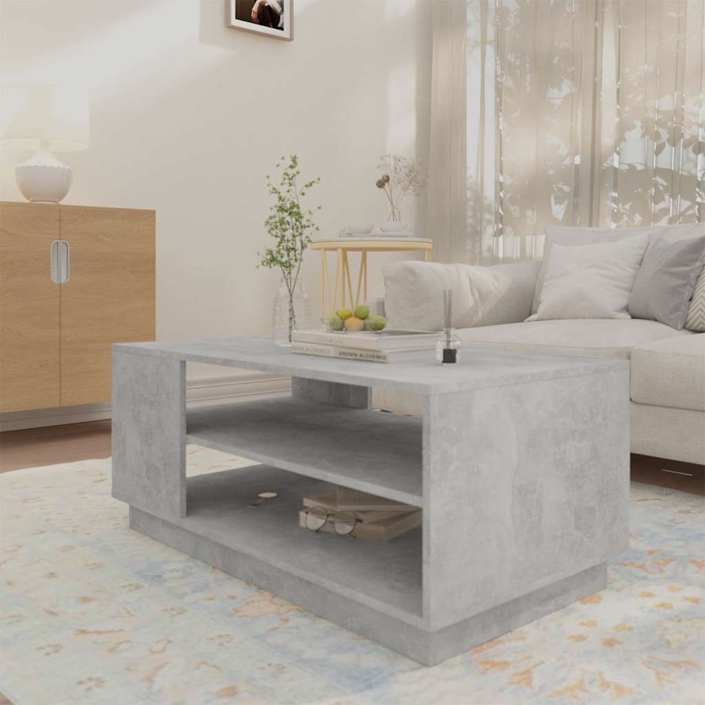 Vidaxl salontafel 102x55x43 cm bewerkt hout betongrijs