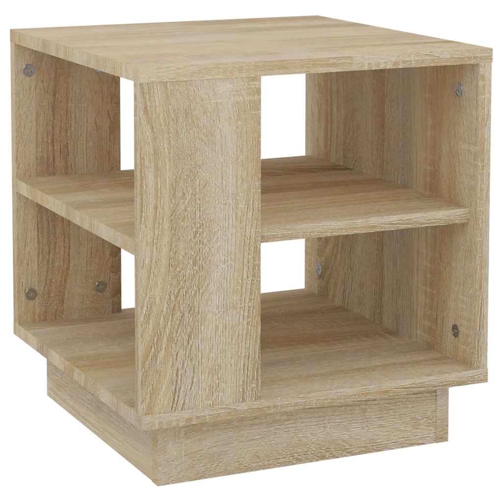 Vidaxl salontafel 40x40x43 cm bewerkt hout sonoma eikenkleurig