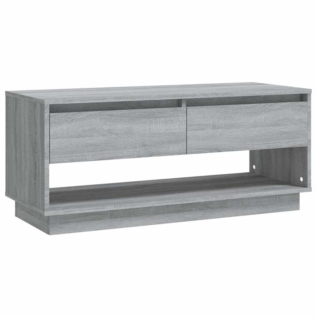 Vidaxl tv-meubel 102x41x44 cm bewerkt hout grijs sonoma eikenkleurig