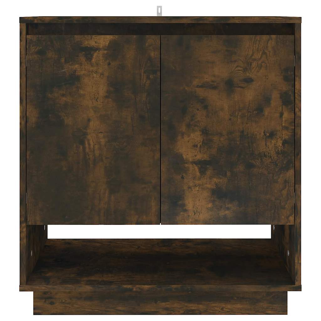 Vidaxl dressoir 70x41x75 cm bewerkt hout gerookt eikenkleurig