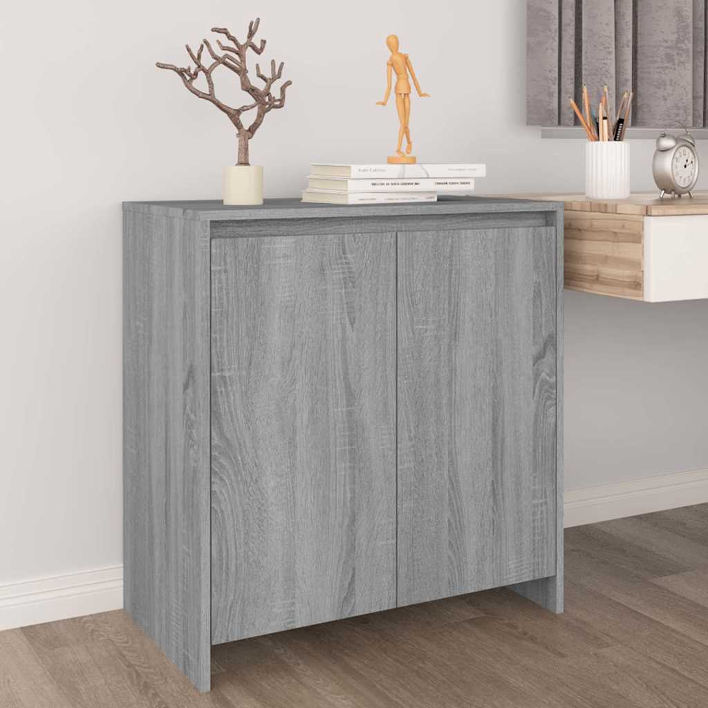 Vidaxl dressoir 70x41x75 cm bewerkt hout grijs sonoma eikenkleurig