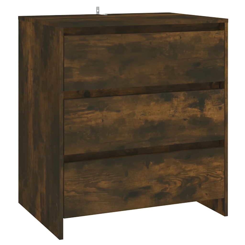 Vidaxl dressoir 70x41x75 cm bewerkt hout gerookt eikenkleurig