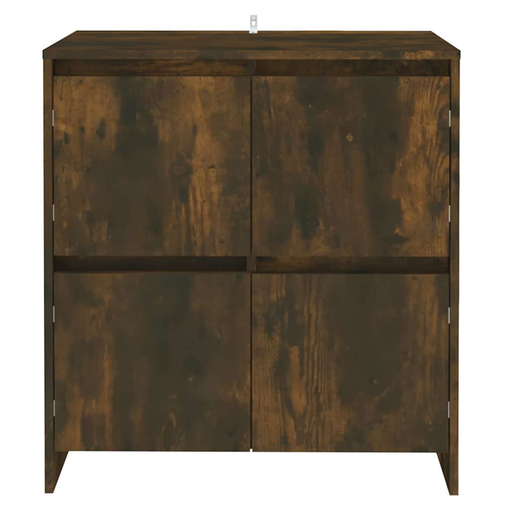 Vidaxl dressoir 70x41x75 cm bewerkt hout gerookt eikenkleurig