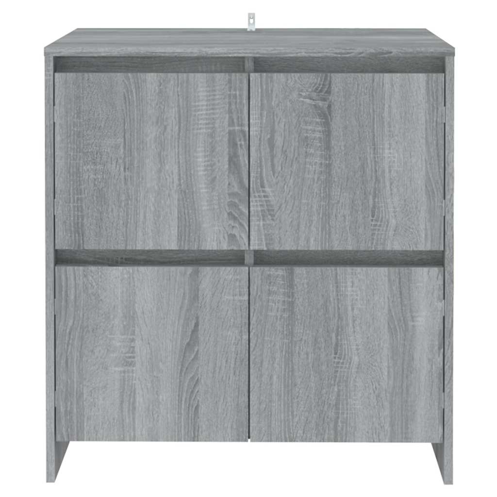 Vidaxl dressoir 70x41x75 cm bewerkt hout grijs sonoma eikenkleurig