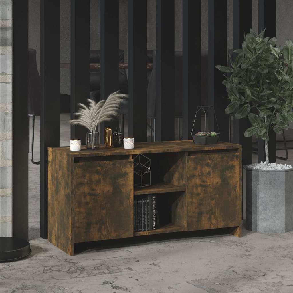 Vidaxl tv-meubel 102x37,5x52,5 cm bewerkt hout gerookt eikenkleurig