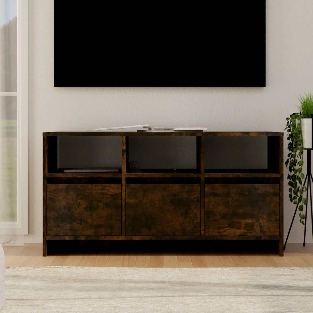 Vidaxl tv-meubel 102x37,5x52,5 cm bewerkt hout gerookt eikenkleurig