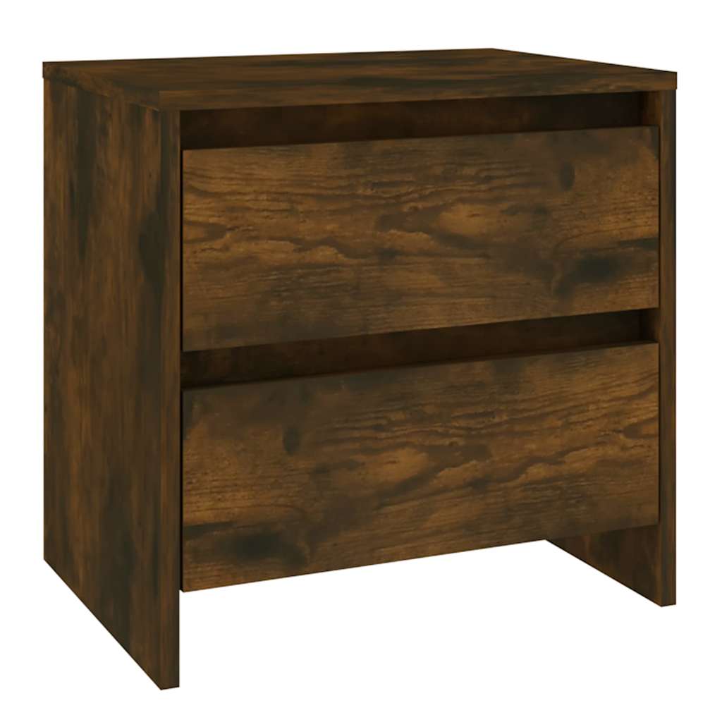 Vidaxl nachtkastjes 2 st 45x34,5x44,5 cm bewerkt hout gerookt eiken