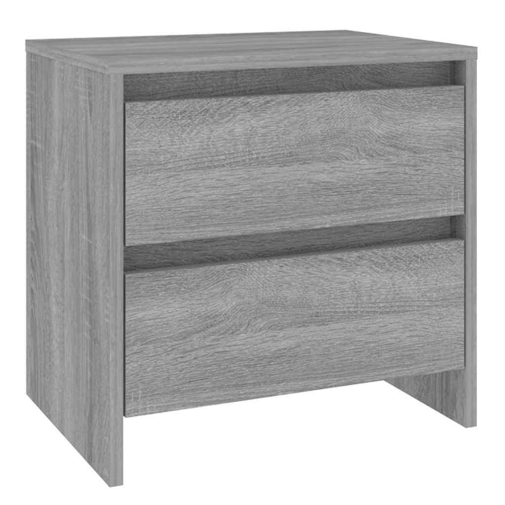 Vidaxl nachtkastjes 2st 45x34,5x44,5cm bewerkt hout grijs sonoma eiken