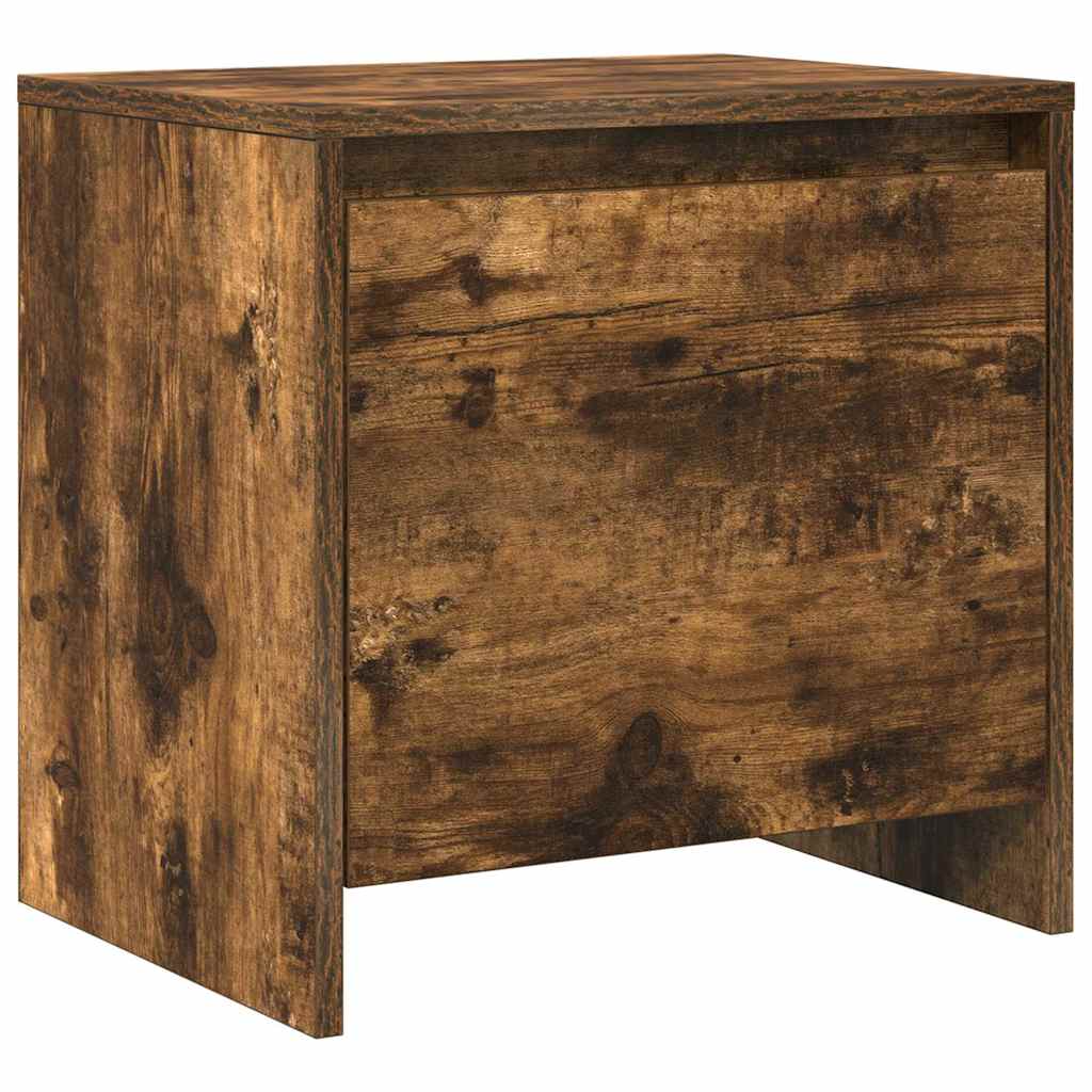 Vidaxl nachtkastje 45x34x44,5 cm bewerkt hout gerookt eikenkleurig