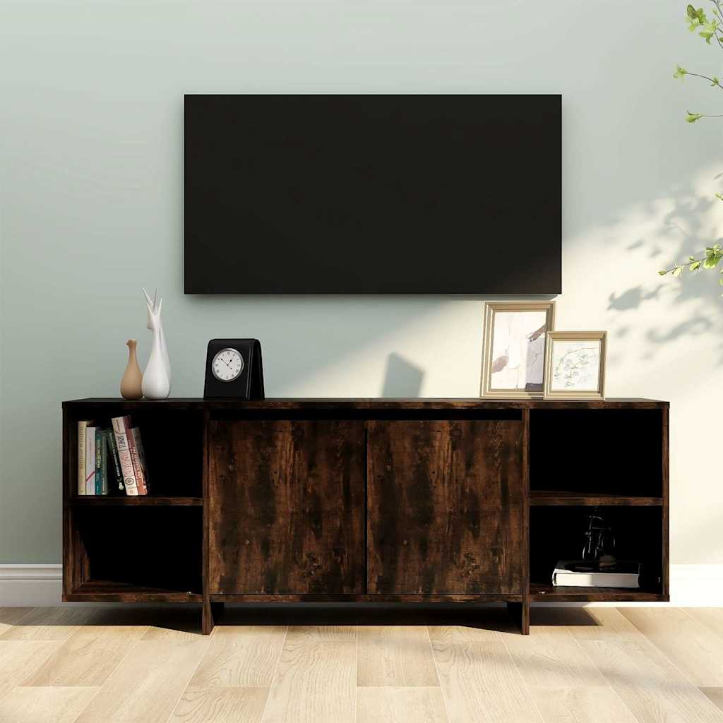 Vidaxl tv-meubel 130x35x50 cm bewerkt hout gerookt eikenkleurig