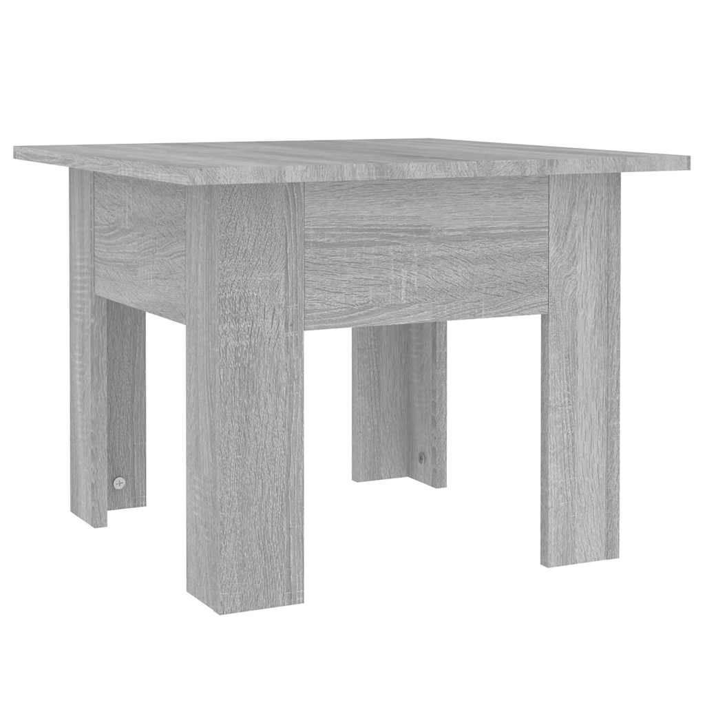 Vidaxl salontafel 55x55x42 cm bewerkt hout grijs sonoma eikenkleurig