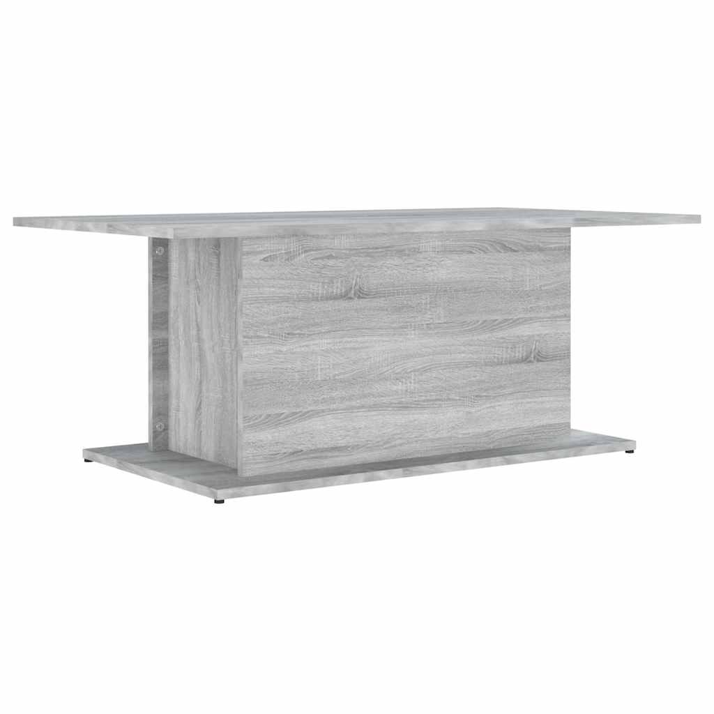 Vidaxl salontafel 102x55,5x40 cm bewerkt hout grijs sonoma eikenkleur