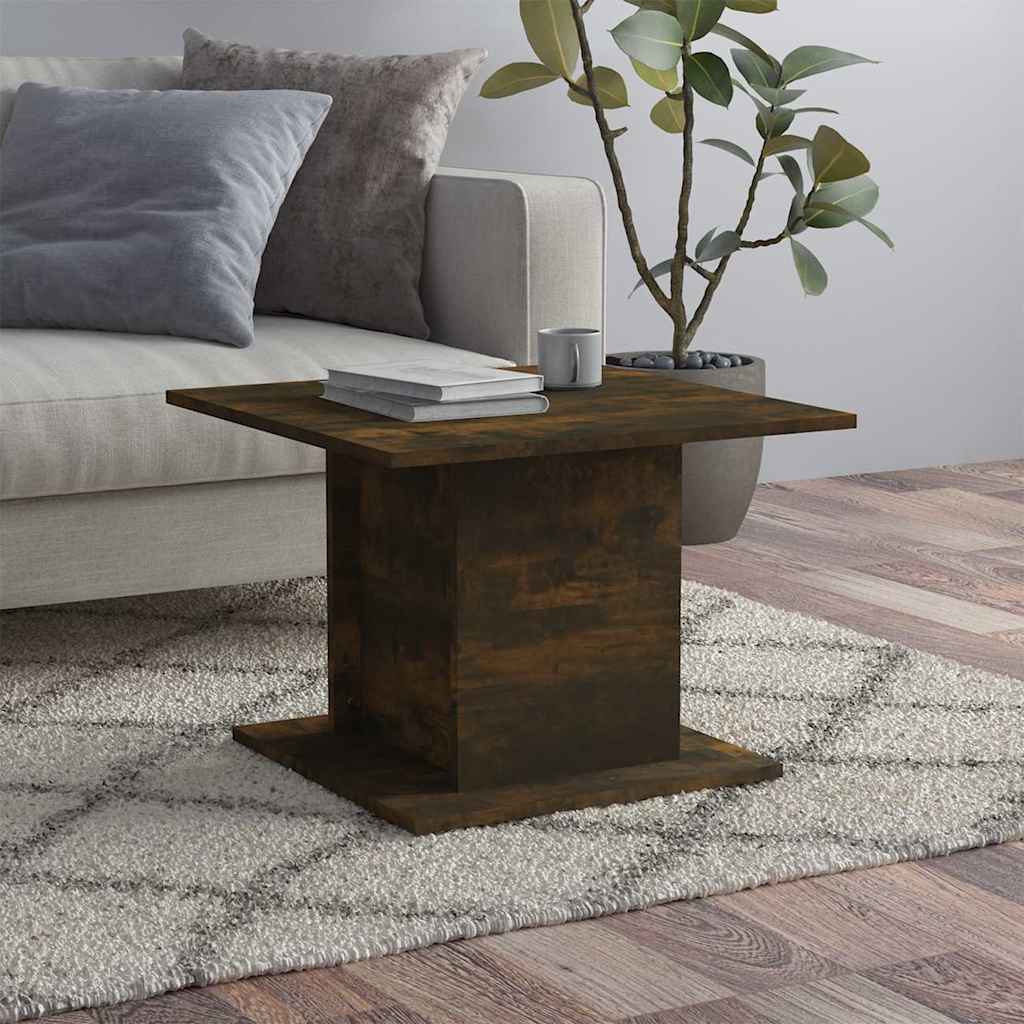 Vidaxl salontafel 55,5x55,5x40 cm bewerkt hout gerookt eikenkleurig