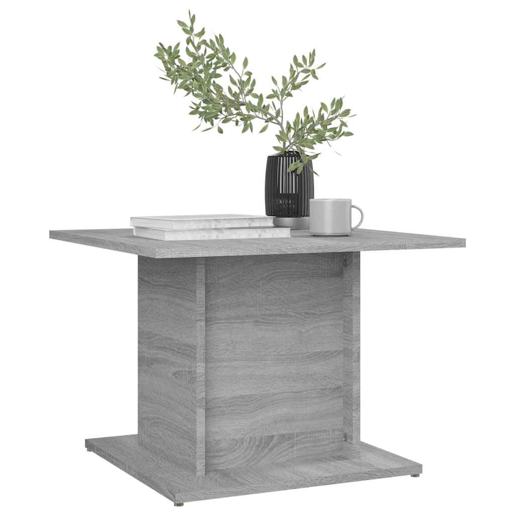 Vidaxl salontafel 55,5x55,5x40 cm bewerkt hout grijs sonoma eikenkleur