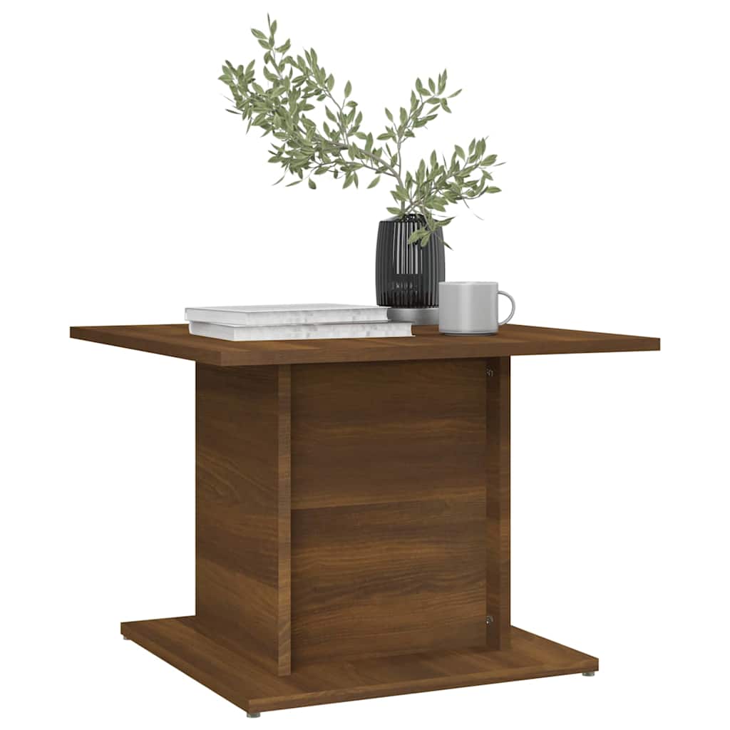Vidaxl salontafel 55,5x55,5x40 cm bewerkt hout bruin eikenkleur