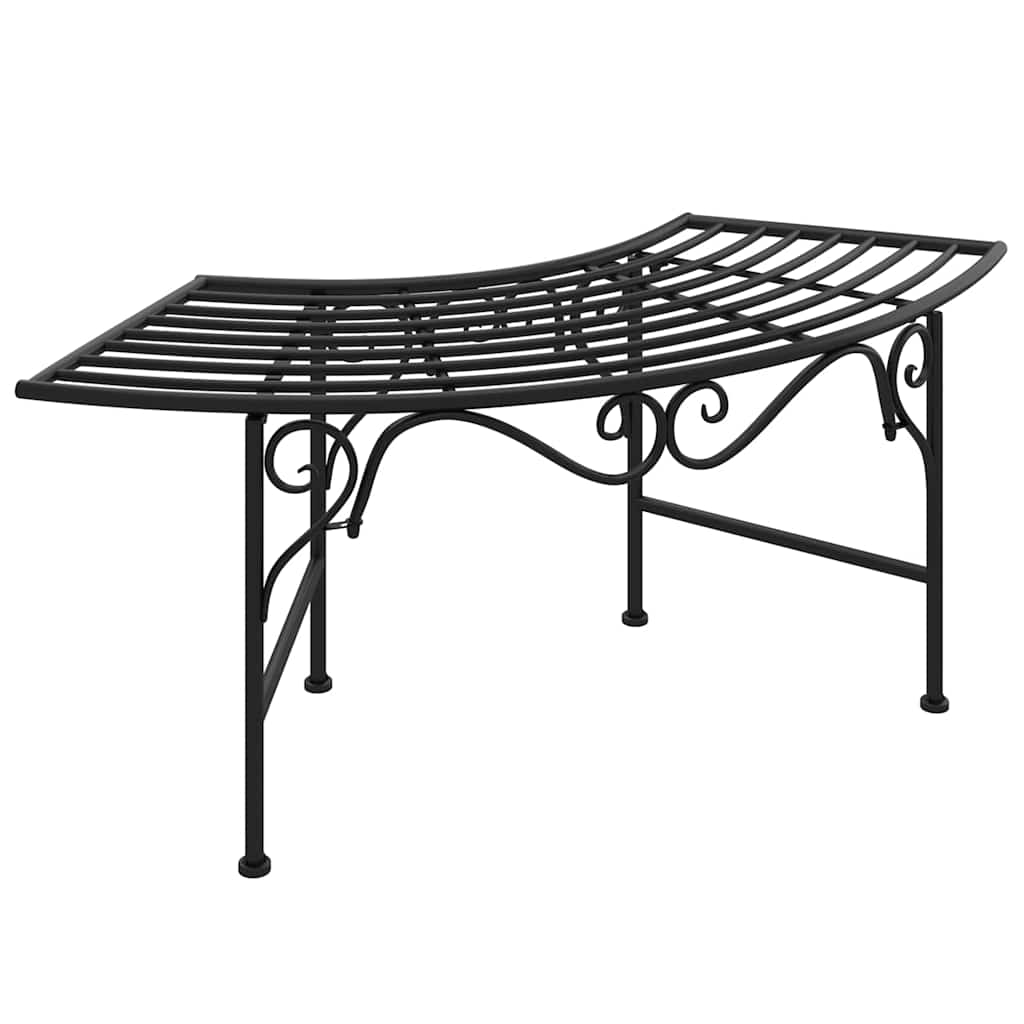 Vidaxl boombank 113 cm staal zwart