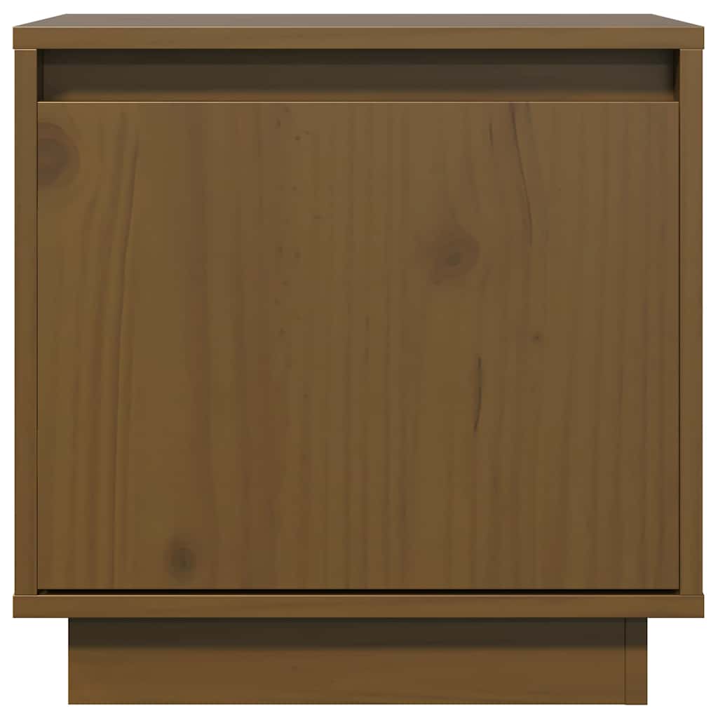 Vidaxl nachtkastjes 2 st 40x30x40 cm massief grenenhout honingbruin