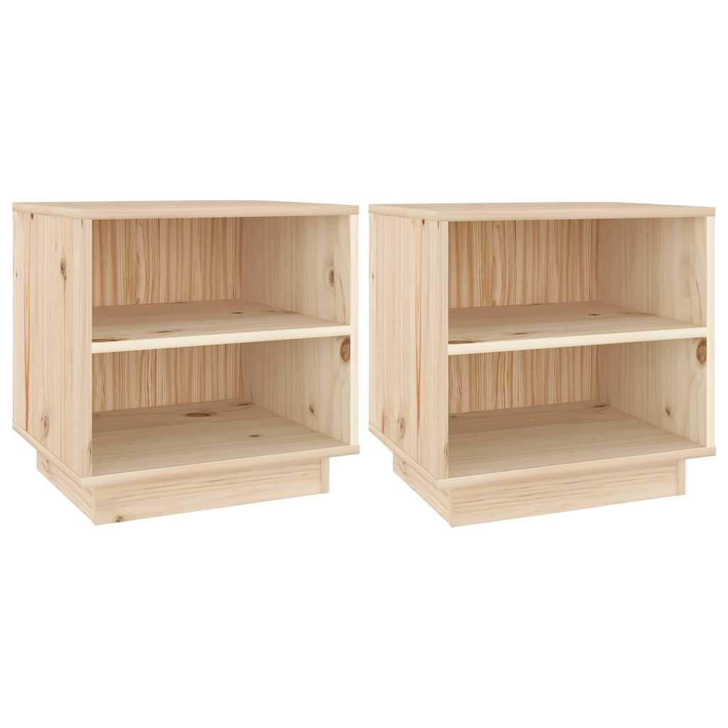 Vidaxl nachtkastjes 2 st 40x34x40 cm massief grenenhout