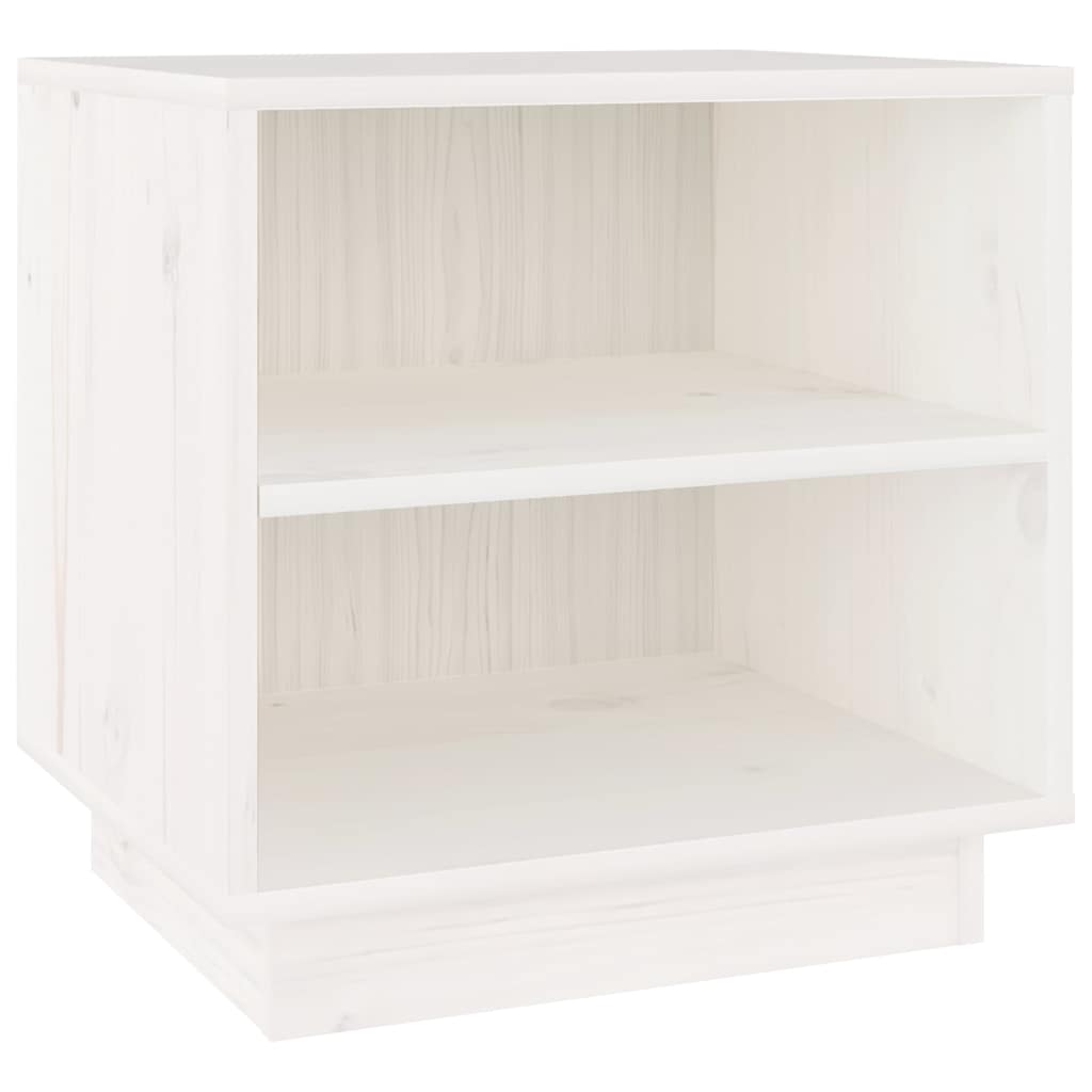 Vidaxl nachtkastje 40x34x40 cm massief grenenhout wit