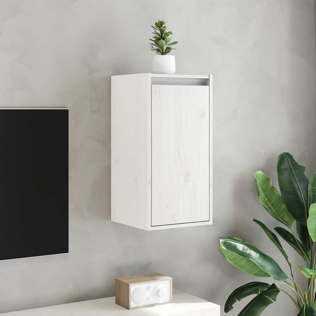 Vidaxl wandkast 30x30x60 cm massief grenenhout wit