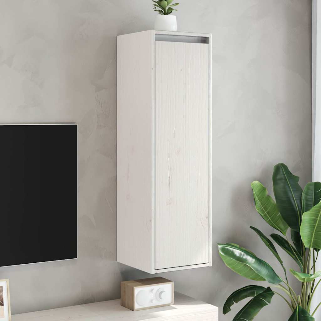 Vidaxl wandkast 30x30x100 cm massief grenenhout wit