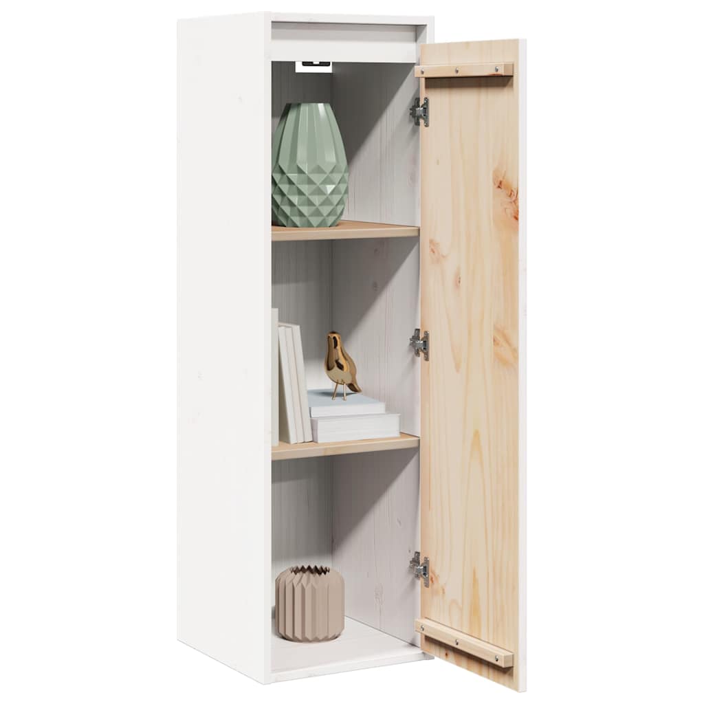 Vidaxl wandkast 30x30x100 cm massief grenenhout wit