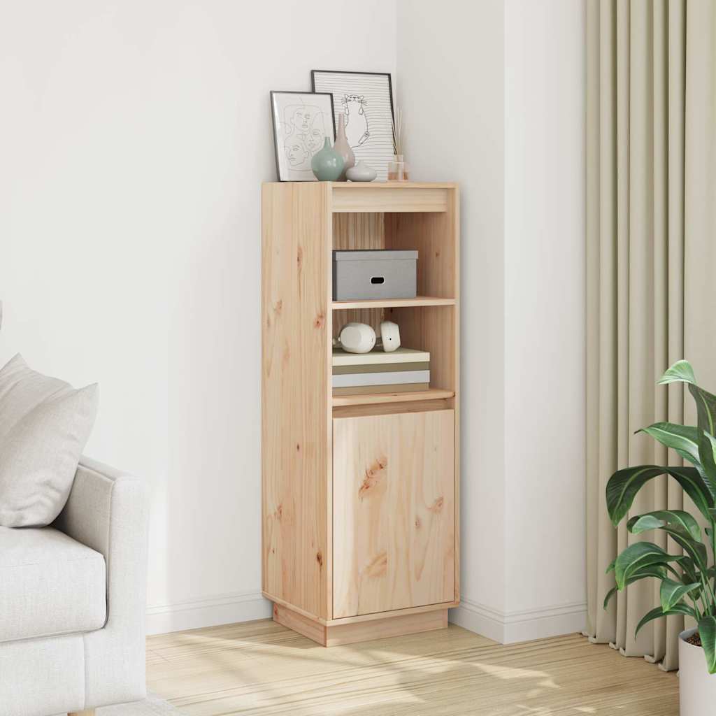 Vidaxl hoge kast 37x34x110 cm massief grenenhout