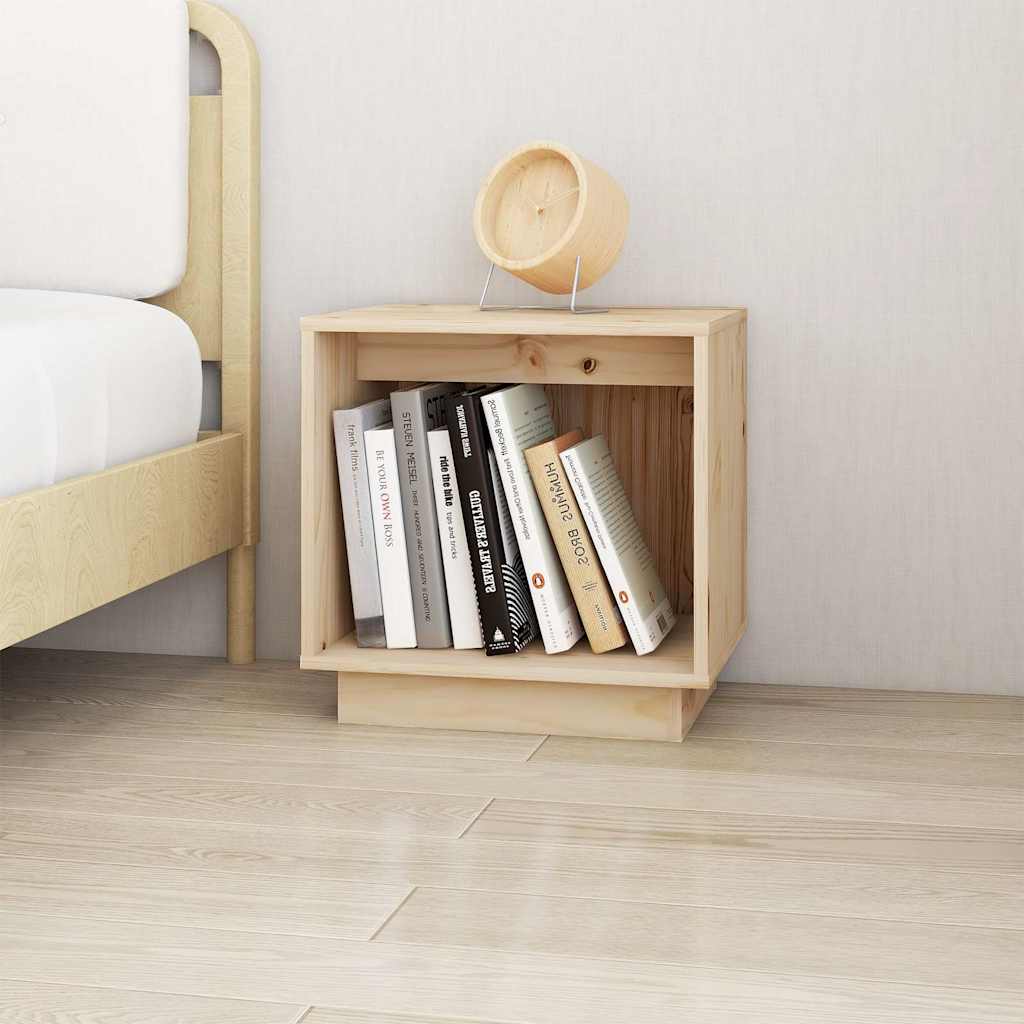 Vidaxl nachtkastjes 2 st 40x30x40 cm massief grenenhout wit
