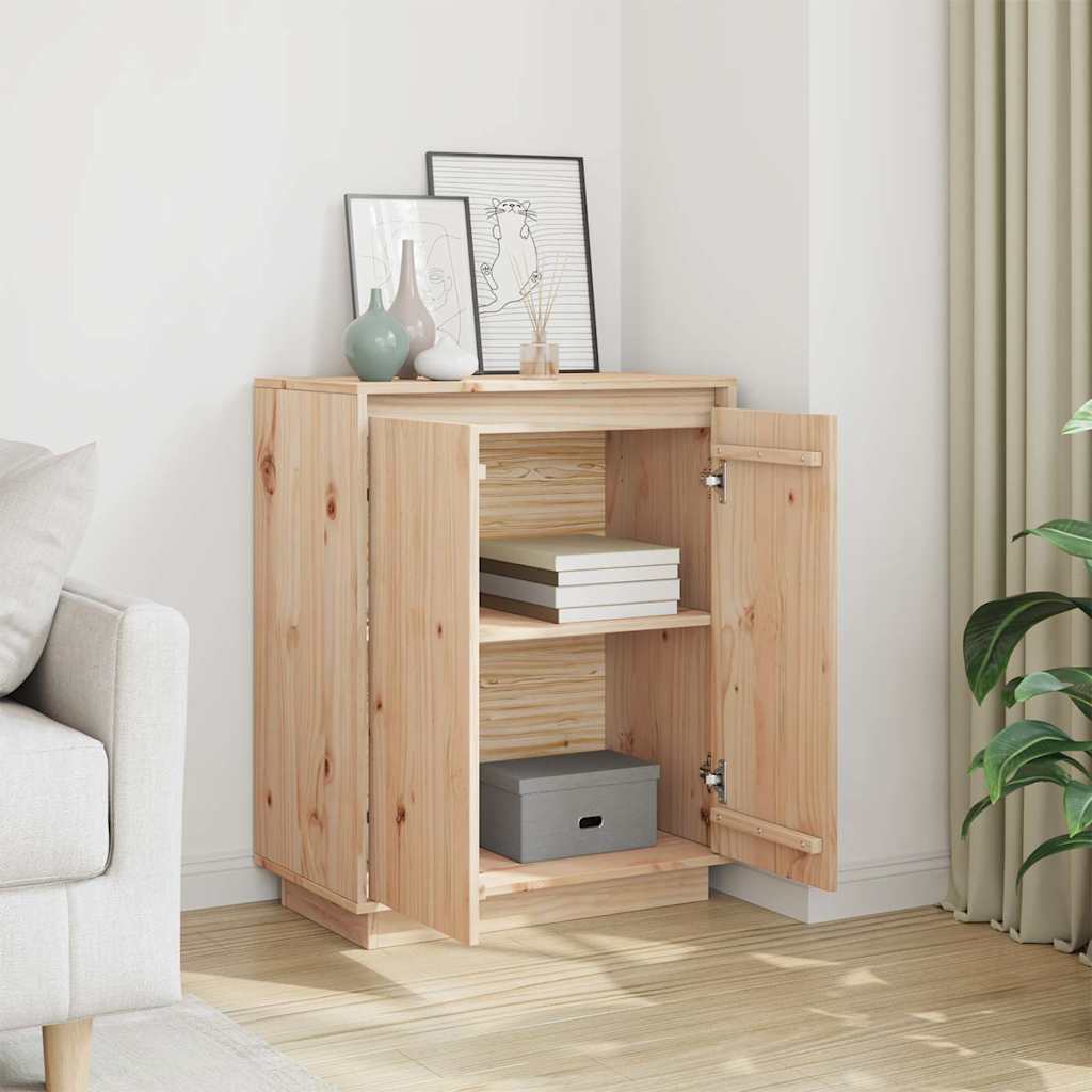 Vidaxl dressoir 60x34x75 cm massief grenenhout