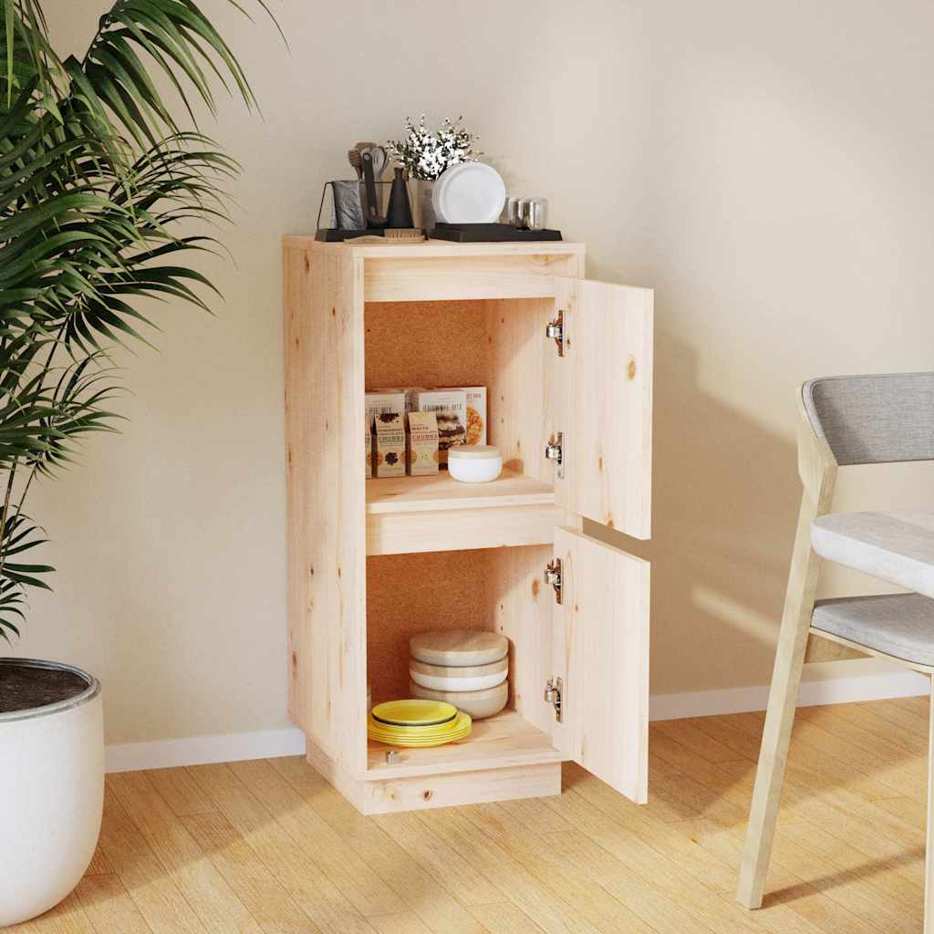 Vidaxl dressoir 31,5x34x75 cm massief grenenhout