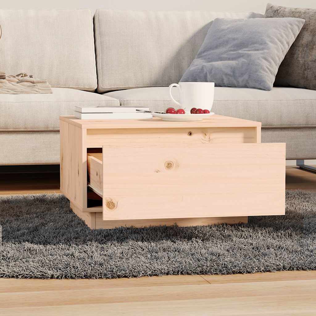 Vidaxl salontafel 55x56x32 cm massief grenenhout