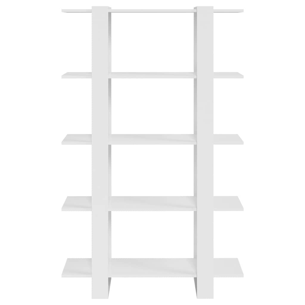 Vidaxl boekenkast kamerscherm 100x30x160 cm hoogglans wit