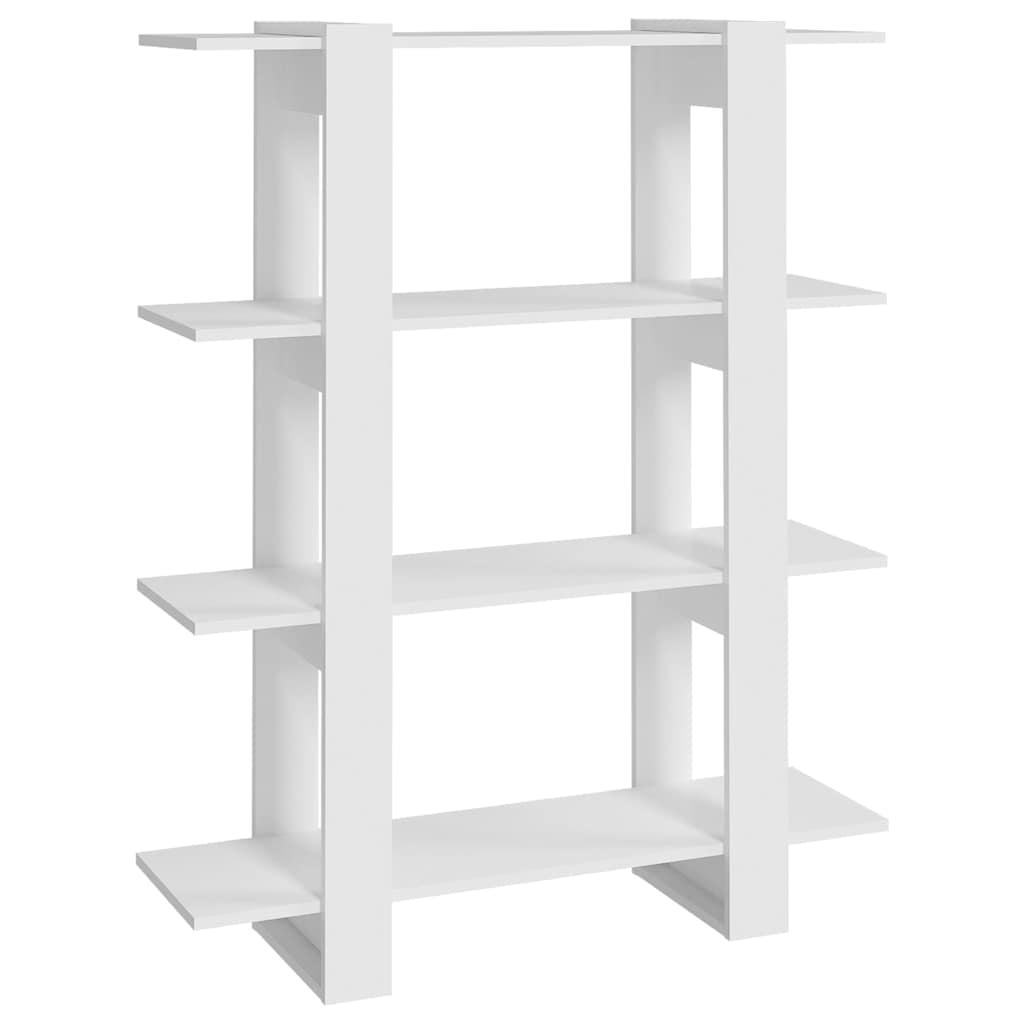 Vidaxl boekenkast kamerscherm 100x30x123,5 cm wit