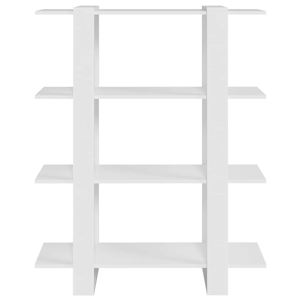 Vidaxl boekenkast kamerscherm 100x30x123,5 cm wit