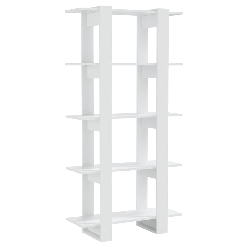 Vidaxl boekenkast kamerscherm 80x30x160 cm hoogglans wit