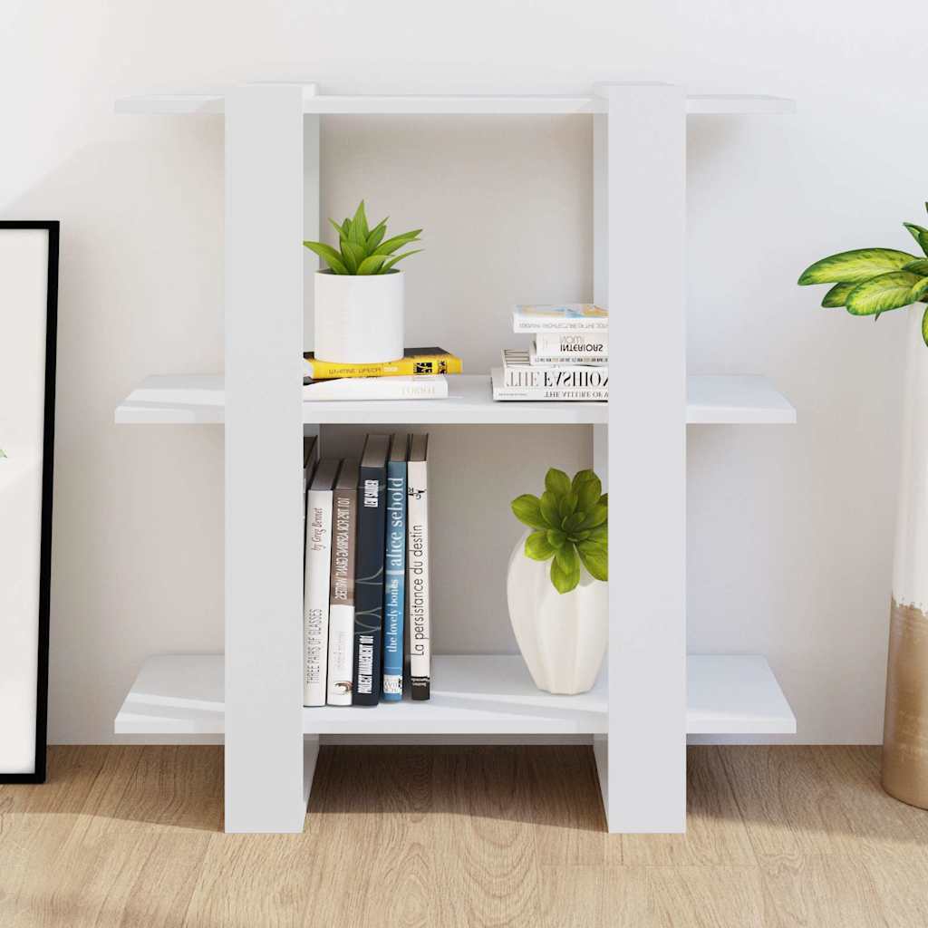 Vidaxl boekenkast kamerscherm 80x30x87 cm wit