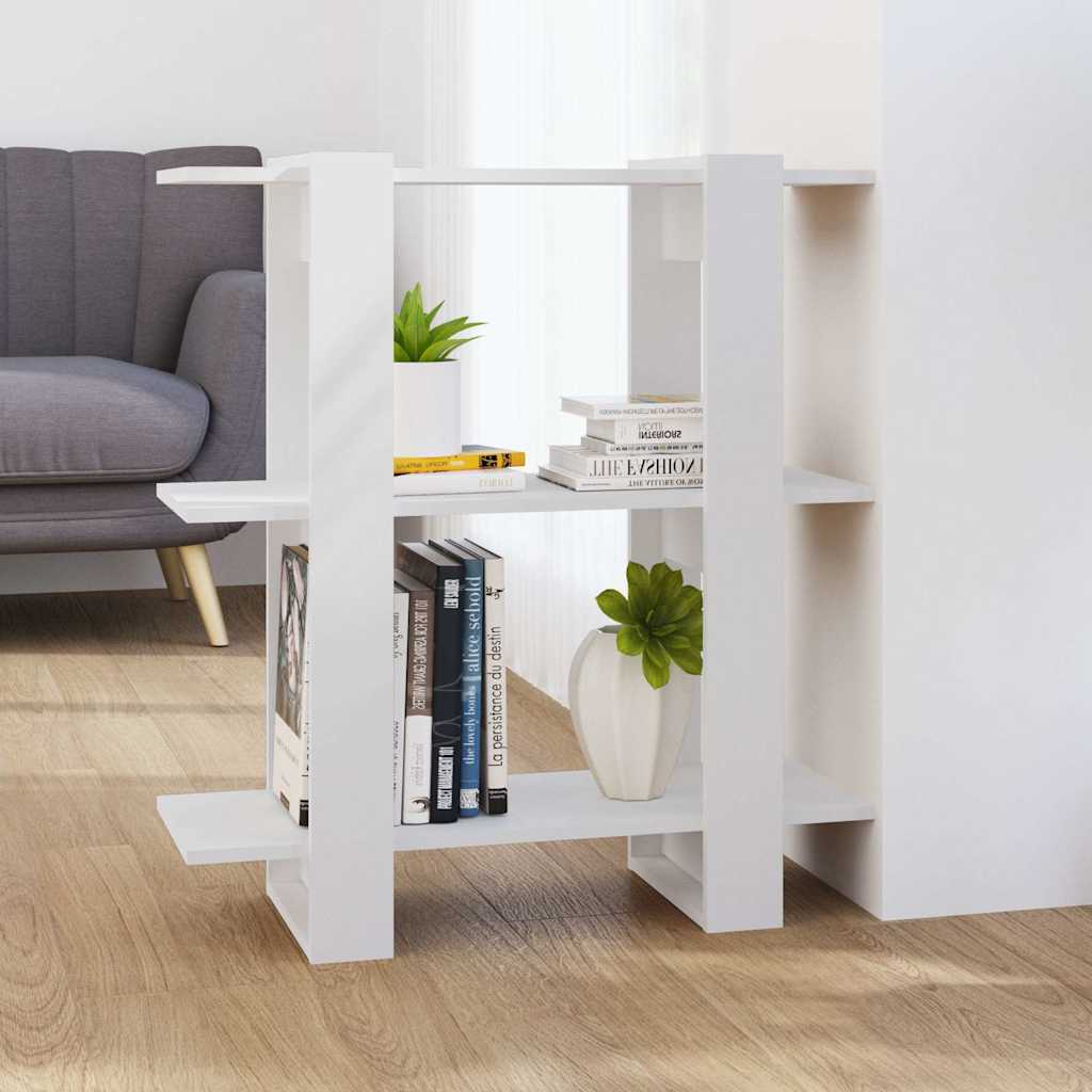 Vidaxl boekenkast kamerscherm 80x30x87 cm wit