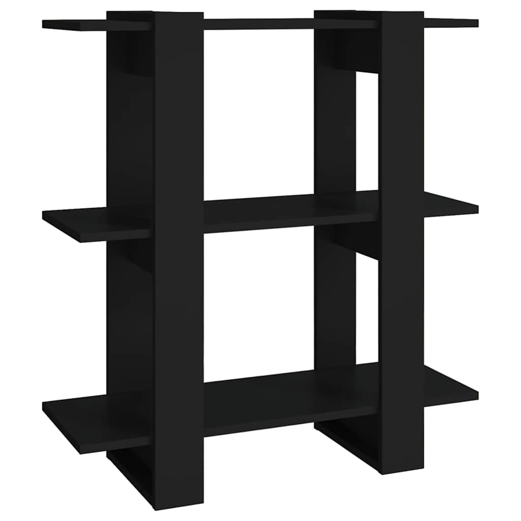 Vidaxl boekenkast kamerscherm 80x30x87 cm zwart