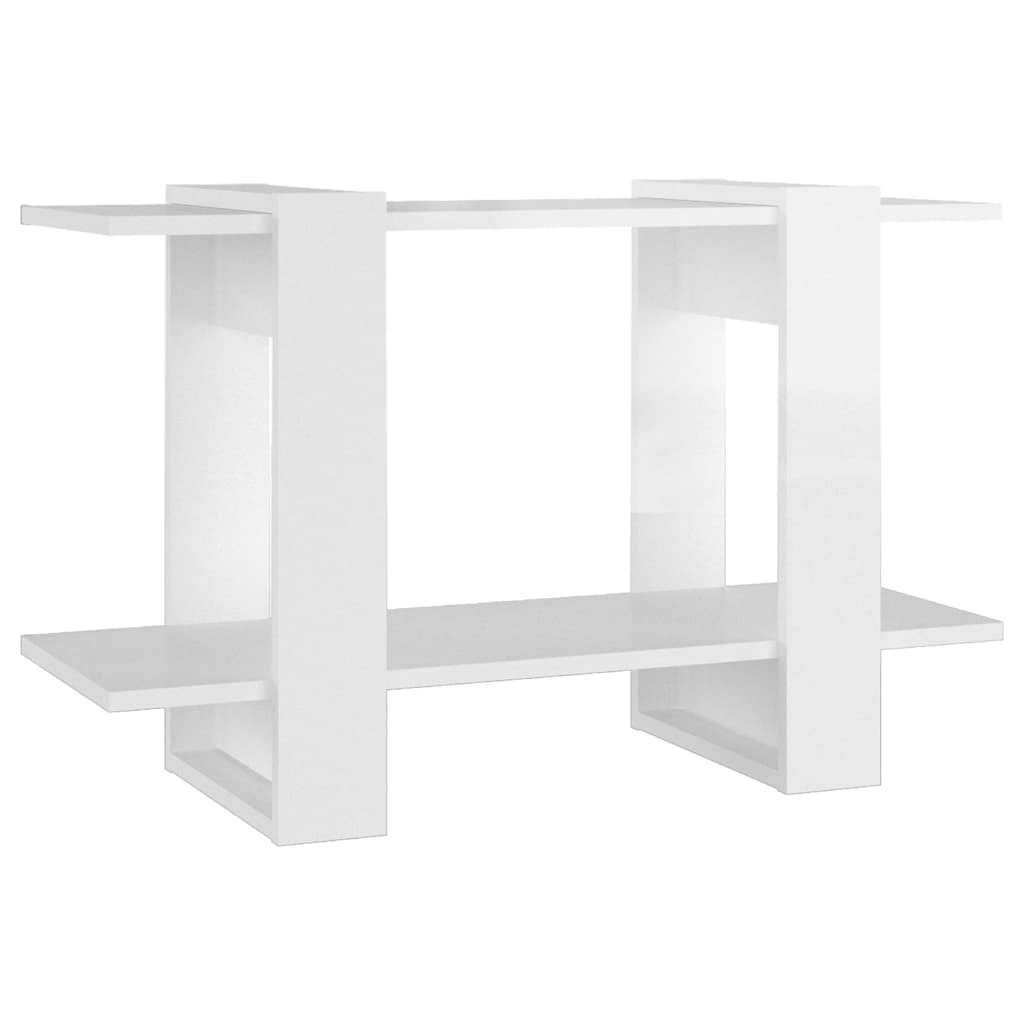 Vidaxl boekenkast kamerscherm 80x30x51 cm hoogglans wit
