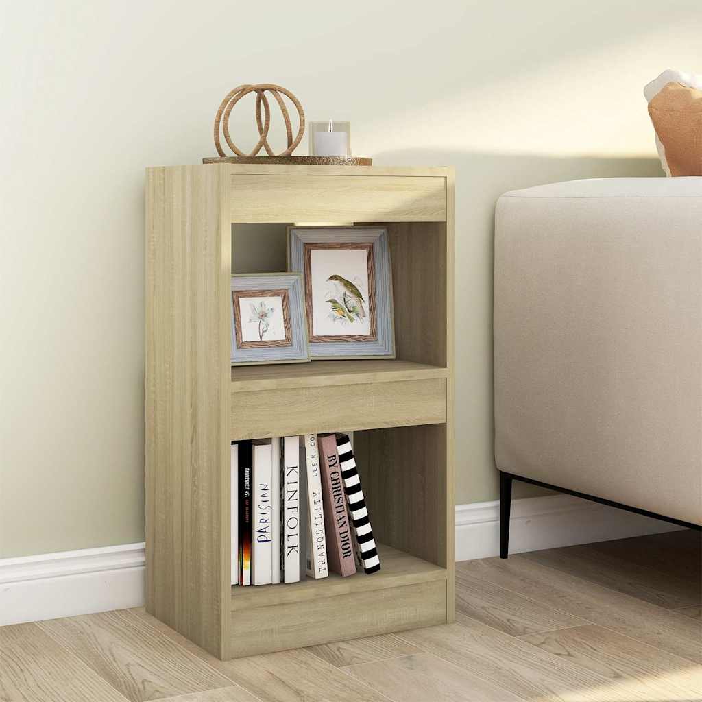 Vidaxl boekenkast kamerscherm 40x30x72 cm sonoma eikenkleurig