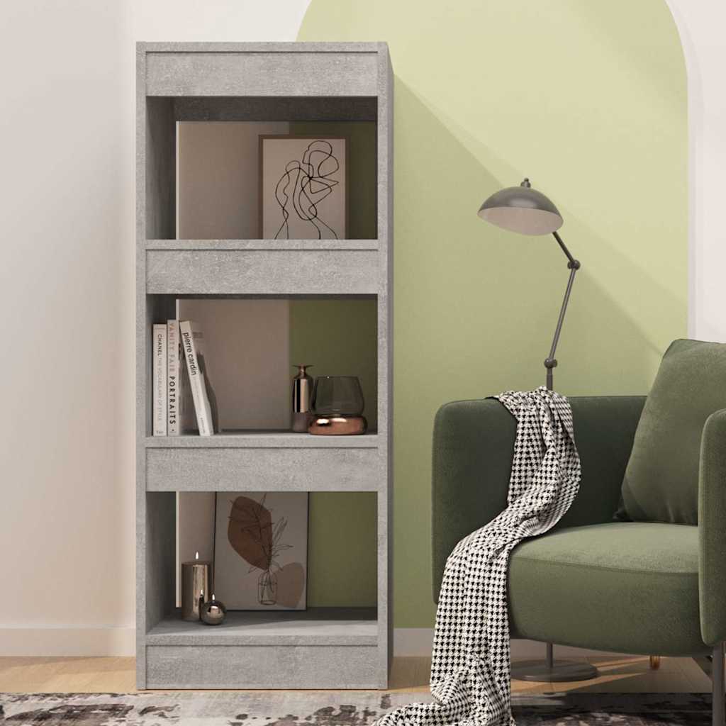 Vidaxl boekenkast kamerscherm 40x30x103 cm bewerkt hout betongrijs