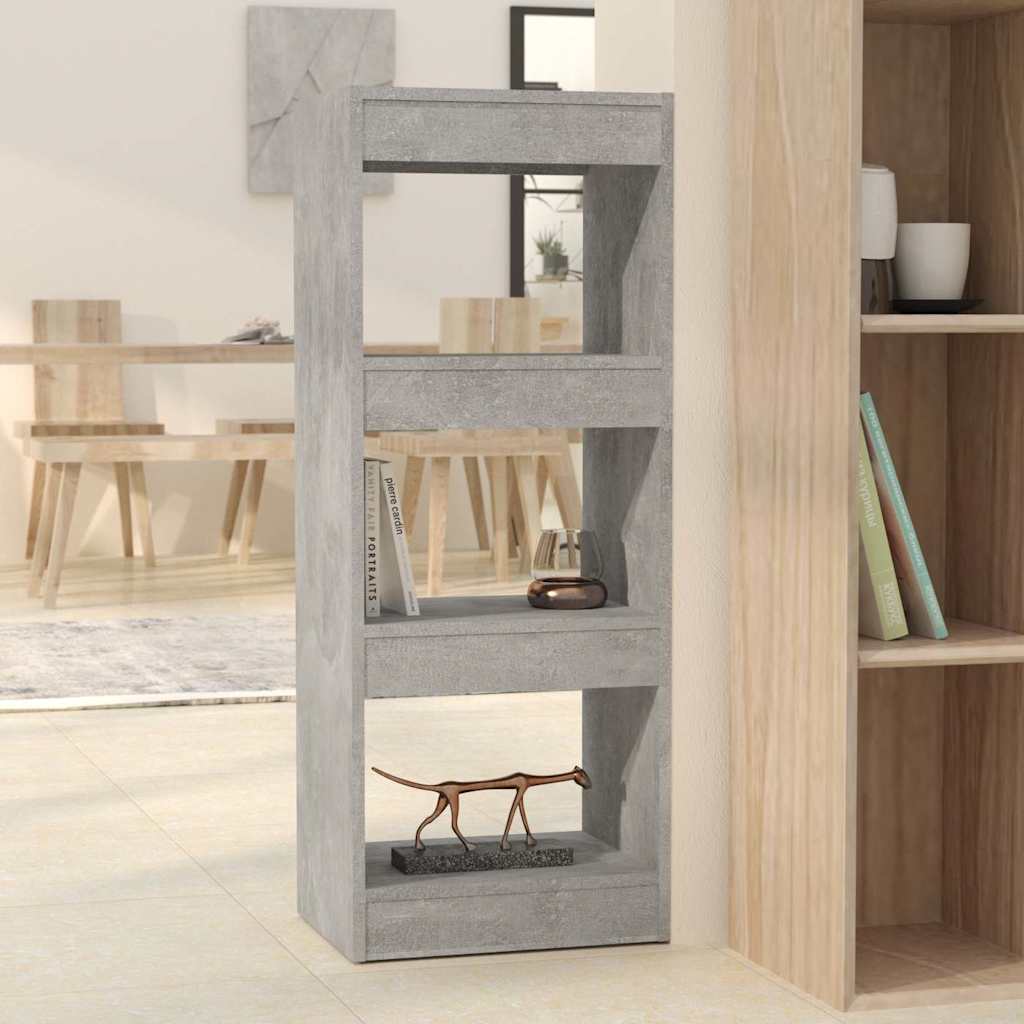 Vidaxl boekenkast kamerscherm 40x30x103 cm bewerkt hout betongrijs