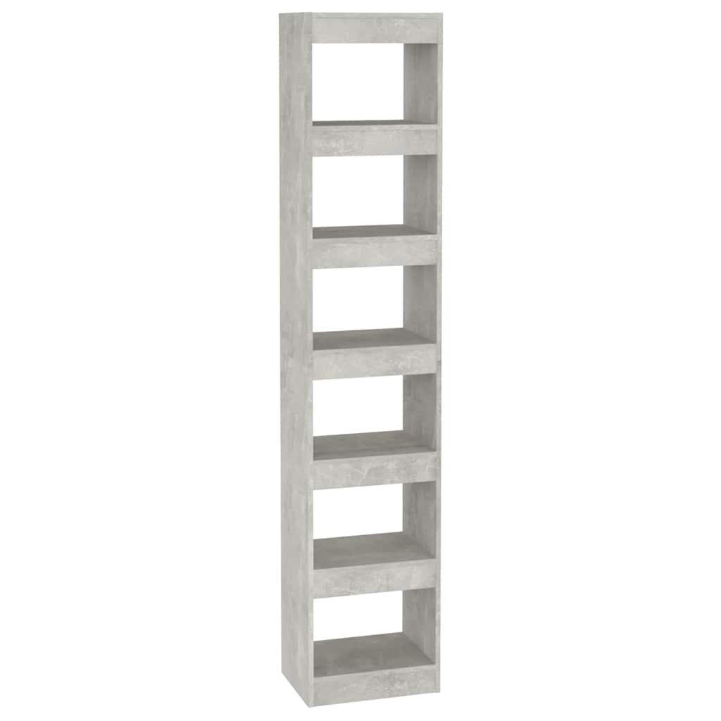 Vidaxl boekenkast kamerscherm 40x30x198 cm betongrijs